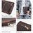 CONTACTS FAMILY Large Capacity Retro Crazy Horse Cowhide Genuine Leather Laptop Protective Bag with Hand Strap for MacBook Pro 15.4inch/16inch - 5