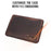 CONTACTS FAMILY Large Capacity Retro Crazy Horse Cowhide Genuine Leather Laptop Protective Bag with Hand Strap for MacBook Pro 15.4inch/16inch - 6