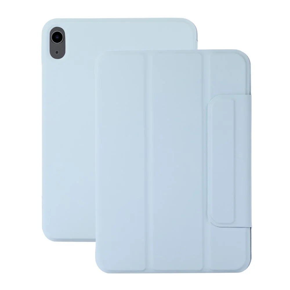 Auto-Absorbed Buckle Hard PC+PU Leather Tablet Case with Stand for iPad mini (2024) / mini (2021) - Baby Blue - 1