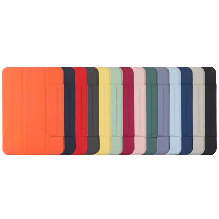 Auto-Absorbed Buckle Hard PC+PU Leather Tablet Case with Stand for iPad mini (2024) / mini (2021) - Baby Blue - 4