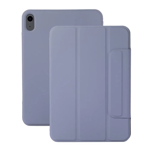 Magnetic Absorption Design Leather Stand Tablet Case Cover for iPad mini (2024) / mini (2021) - Purple - 1