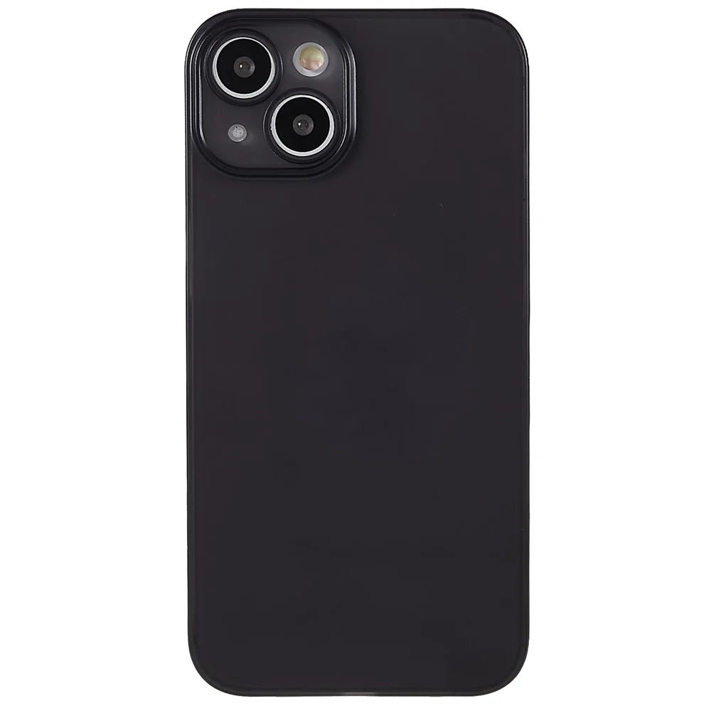 For iPhone 13 mini 5.4 inch Frosted Surface Ultra Slim Anti-Fingerprint Anti-Scratch Hard PC Phone Case Shell - Transparent Black - 2
