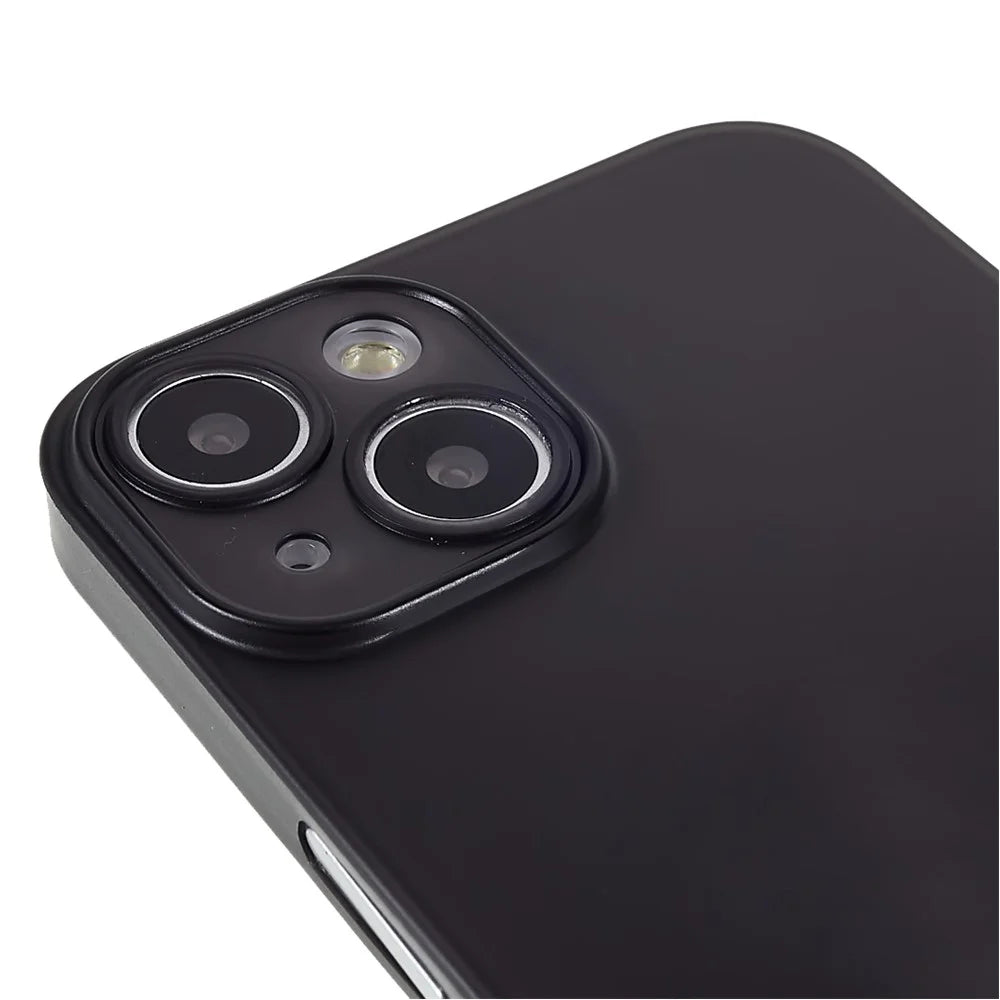 For iPhone 13 mini 5.4 inch Frosted Surface Ultra Slim Anti-Fingerprint Anti-Scratch Hard PC Phone Case Shell - Transparent Black - 7