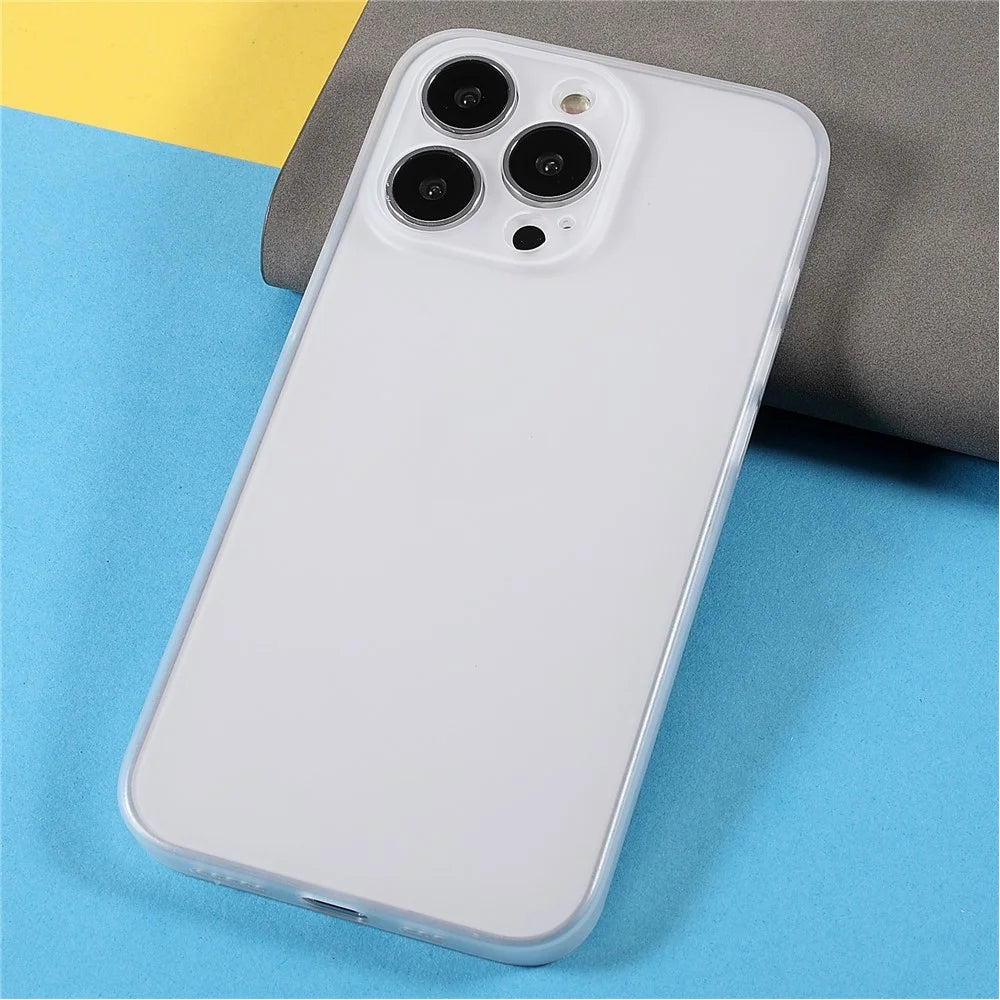 Matte Surface Ultra Slim Light Anti-Scratch Precise Cutout Hard PC Phone Case for iPhone 13 Pro 6.1 inch - White - 3