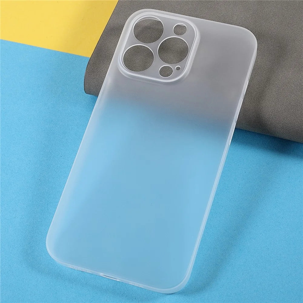 Matte Surface Ultra Slim Light Anti-Scratch Precise Cutout Hard PC Phone Case for iPhone 13 Pro 6.1 inch - White - 4