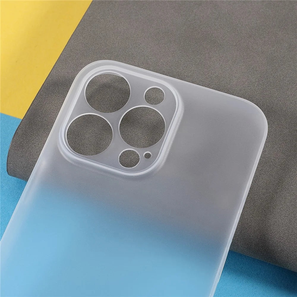 Matte Surface Ultra Slim Light Anti-Scratch Precise Cutout Hard PC Phone Case for iPhone 13 Pro 6.1 inch - White - 5