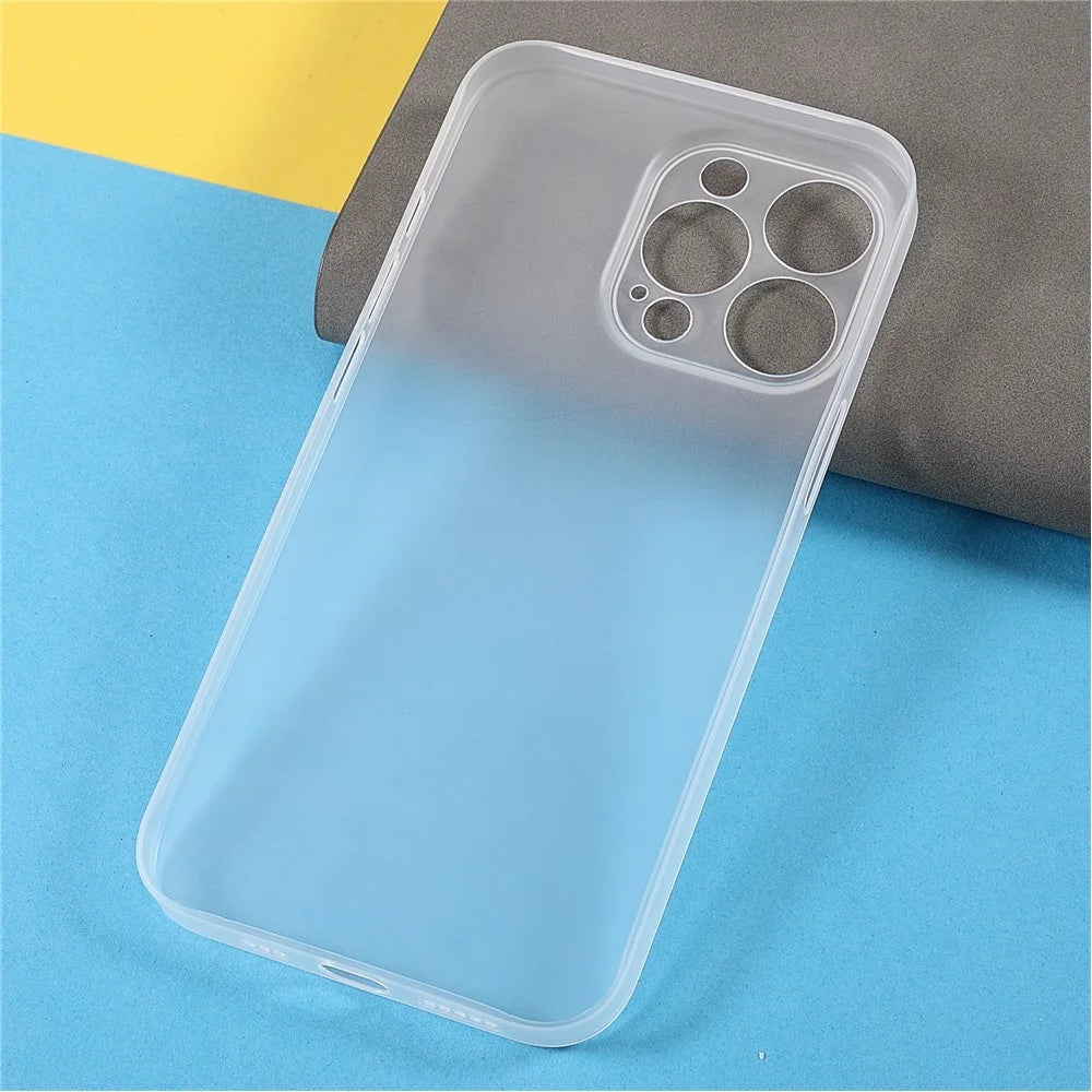 Matte Surface Ultra Slim Light Anti-Scratch Precise Cutout Hard PC Phone Case for iPhone 13 Pro 6.1 inch - White - 7