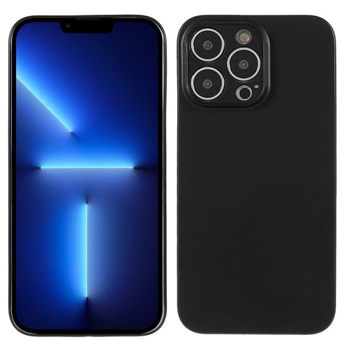Frosted Surface Ultra Thin Light Anti-Scratch Durable Hard PC Phone Case Shell for iPhone 13 Pro Max 6.7 inch - Black - 1