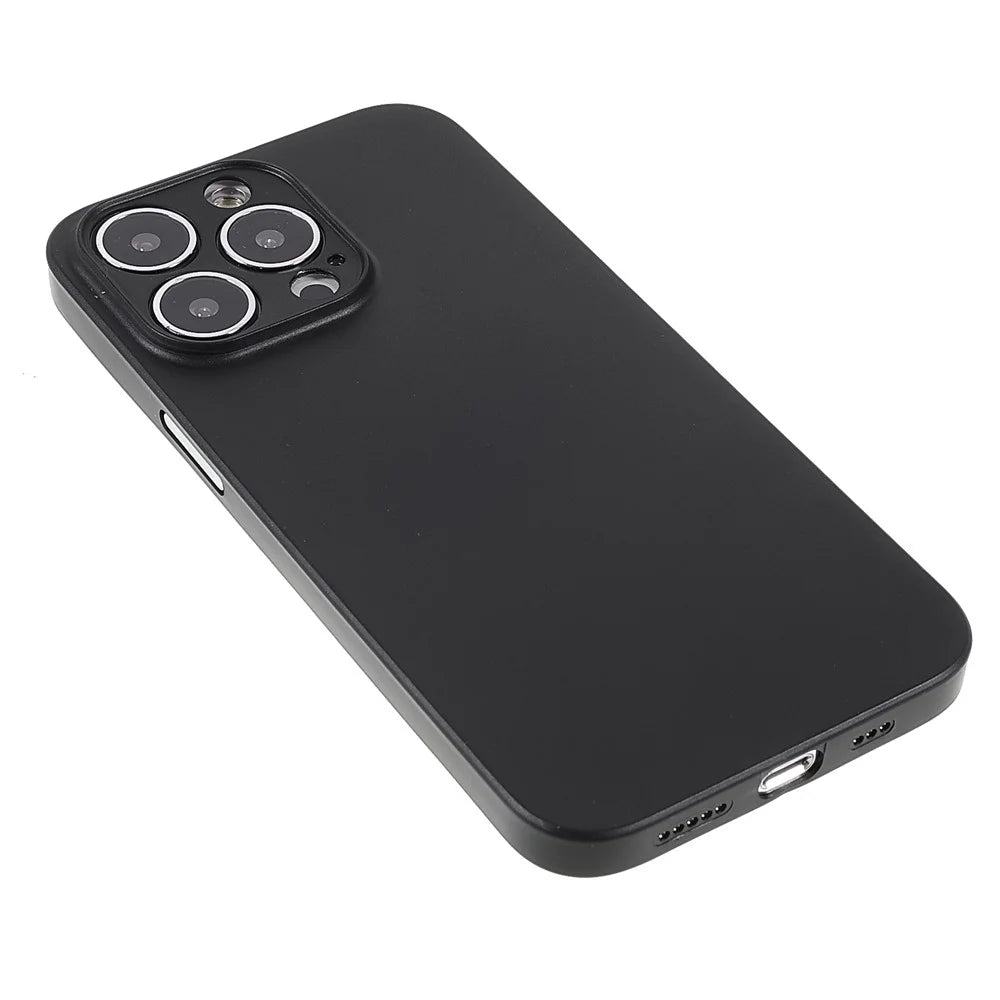 Frosted Surface Ultra Thin Light Anti-Scratch Durable Hard PC Phone Case Shell for iPhone 13 Pro Max 6.7 inch - Black - 4