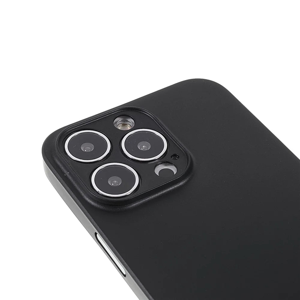 Frosted Surface Ultra Thin Light Anti-Scratch Durable Hard PC Phone Case Shell for iPhone 13 Pro Max 6.7 inch - Black - 5
