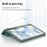 Tri-Fold Stand Auto Wake / Sleep PU Leather Tablet Cover Case with Pen Slot for iPad mini (2024) / mini (2021) - Dark Green - 3