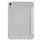 Silk Texture Origami Stand PU Leather Cover + Hard PC Back Panel Tablet Cover Case for iPad mini (2024) / mini (2021) - Silver - 3