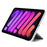 Silk Texture Origami Stand PU Leather Cover + Hard PC Back Panel Tablet Cover Case for iPad mini (2024) / mini (2021) - Silver - 4