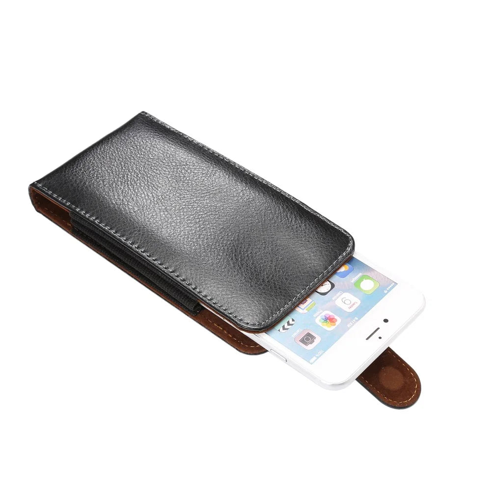 Split Leather Pouch Cover Holster with Belt Clip for iPhone 6s Plus / 6 Plus Etc - 3