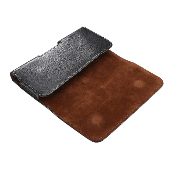 Genuine Leather Belt Clip Case Holster Pouch for iPhone 8 / Samsung Galaxy S7 - 5