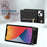 PU Leather Kickstand Phone Shell Anti-fall Shoulder Bag Zippered Wallet Pouch with Shoulder Strap for iPhone 13 6.1 inch - Black - 4