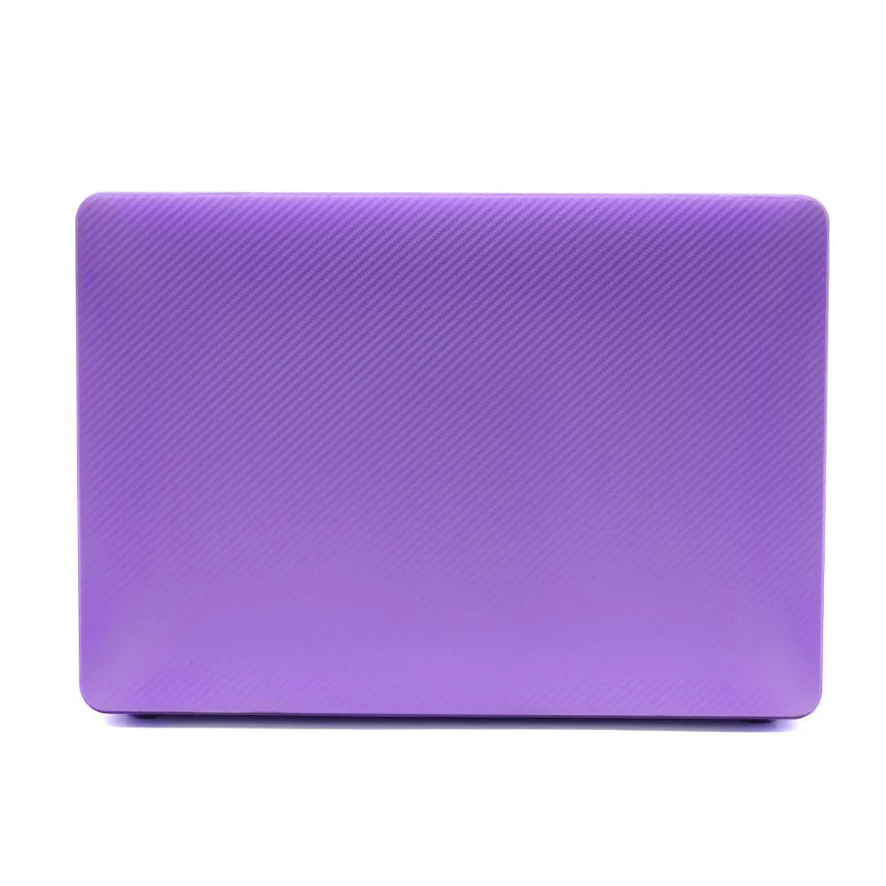 Carbon Fiber Texture PC Notebook Cover Laptop Case for MacBook Pro 13-inch A1708/A1706/A1989/A2159/A2251/A2289/A2338 - Purple - 2