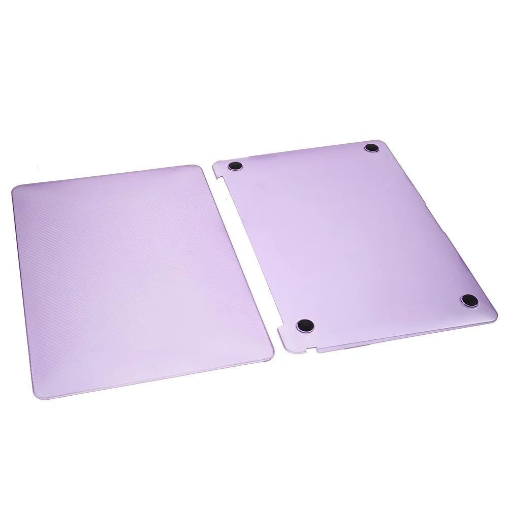 Carbon Fiber Texture PC Notebook Cover Laptop Case for MacBook Pro 13-inch A1708/A1706/A1989/A2159/A2251/A2289/A2338 - Purple - 6