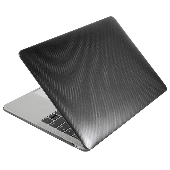 Dots Pattern PC Shell Front and Back Slim Laptop Protective Case for MacBook Air 13.3-inch (A1369/A1466) - Black - 1