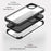 Scratch-resistant Double-sided Tempered Glass+TPU Edge Phone Case Phone Covering for iPhone 13 6.1 inch - Black - 4