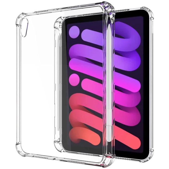 Corner Protection TPU Transparent Shockproof Protective Cover with Side Pencil Holder for iPad mini (2024) / mini (2021) - 1