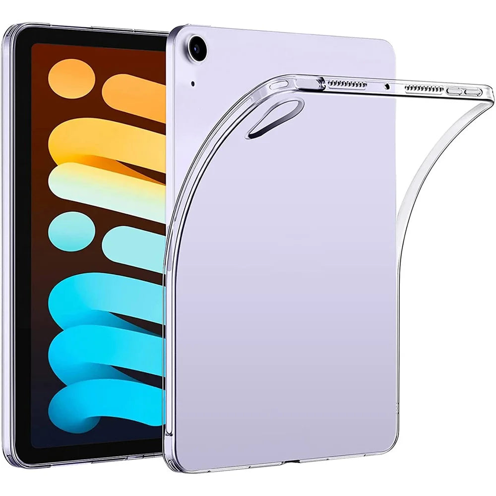 Slim Flexible TPU Transparent Shockproof Protective Back Cover Skin for iPad mini (2024) / mini (2021) - 1