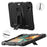 Thickened Silicone + PC Well-protected Tablet Case Kickstand Cover with Shoulder Strap for iPad Pro 11 (2022) /  (2021) / (2020) / (2018) - All Black - 3