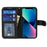 Pattern Imprinting Felled Seam Design R61 Texture PU Leather Wallet Phone Cover Shell for iPhone 13 mini 5.4 inch - Black - 4