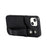 Hand Strap Kickstand Card Slot Design RFID Blocking Function PU Leather Coated TPU Phone Case for iPhone 13 mini 5.4 inch - Black - 4