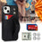 Hand Strap Kickstand Card Slot Design RFID Blocking Function PU Leather Coated TPU Phone Case for iPhone 13 mini 5.4 inch - Black - 7