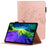 Imprinting Plum Blossom Pattern PU Leather + TPU Tablet Cover Protective Case with Stand Wallet for iPad Pro 11 (2022) /  (2021) / (2020) / (2018) - Rose Gold - 1