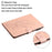 Imprinting Plum Blossom Pattern PU Leather + TPU Tablet Cover Protective Case with Stand Wallet for iPad Pro 11 (2022) /  (2021) / (2020) / (2018) - Rose Gold - 6