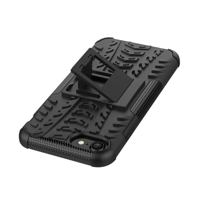 For iPhone SE (2020)/SE (2022)/8/7 4.7 inch Cool Tyre PC + TPU Hybrid Shell with Kickstand - Black - 7