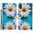 Wallet Stylish Pattern Printing PU Leather Case Magnetic Flip Stand Folio Cover with Strap for iPhone X/XS 5.8 inch - Daisies - 1