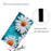 Wrist Strap Pattern Printing PU Leather Wallet Case Magnetic Flip Stand Folio Cover for iPhone 11 6.1 inch - Daisies - 7