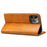 SUTENI Textured Surface Magnetic Automatic Closing Wallet Stand Design Leather Case for iPhone 12/12 Pro 6.1 inch - Khaki - 4