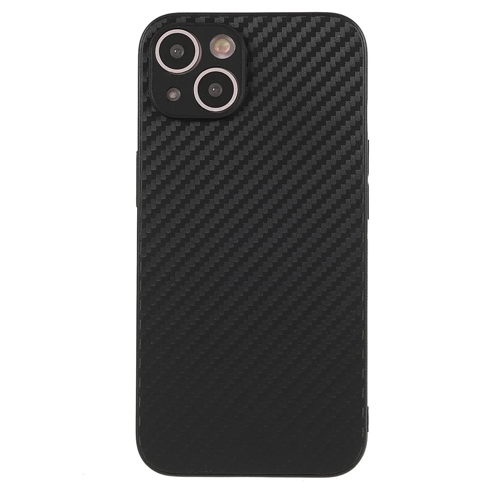 For iPhone 13 6.1 inch Mobile Phone Bag Case Carbon Fiber Texture Anti-Slip Soft TPU Phone Protection Case - 2