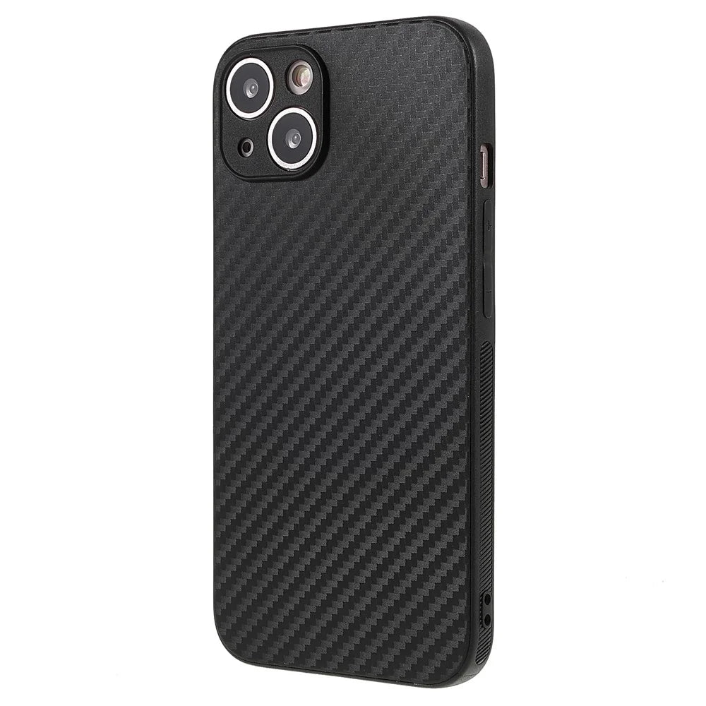 For iPhone 13 6.1 inch Mobile Phone Bag Case Carbon Fiber Texture Anti-Slip Soft TPU Phone Protection Case - 3