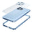 For iPhone 13 Pro 6.1 inch Anti-scratch PC + Metal Hybrid Case Matte Mobile Phone Shell - Blue - 5