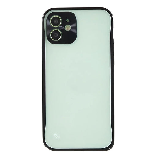 For iPhone 12 6.1 inch Drop-resistant Hard PC + Metal Matte Hybrid Phone Case Shell - Blue - 2