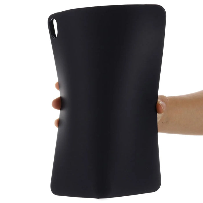 Microfiber Lining Liquid Silicone Shockproof Tablet Case Anti-Fall Slim Light Protective Cover for iPad mini (2024) / mini (2021) - Black - 7