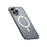 For iPhone 12 Pro 6.1 inch Transparent Matte Cover with Magnetic Wireless Charging, Hard PC Back Metal Frame Transparent Scratch-resistant Phone Protector - Blue - 2