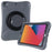 PEPKOO 360 Degree Rotation Kickstand Enhanced Frame EVA Tablet Case Cover for iPad 10.2 (2021) - Black - 1