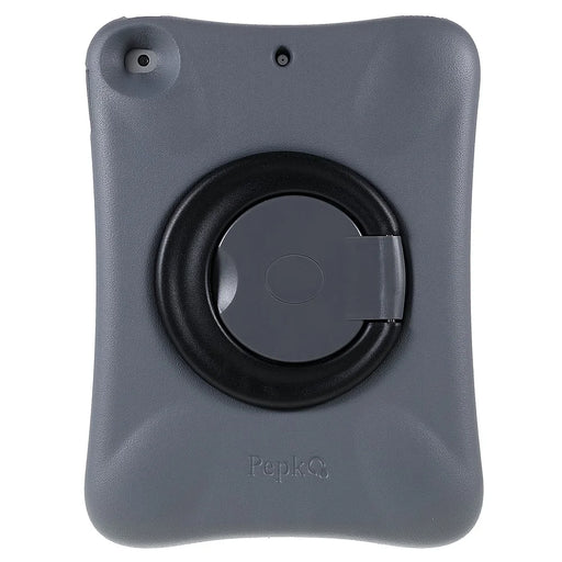 PEPKOO 360 Degree Rotation Kickstand Enhanced Frame EVA Tablet Case Cover for iPad 10.2 (2021) - Black - 2