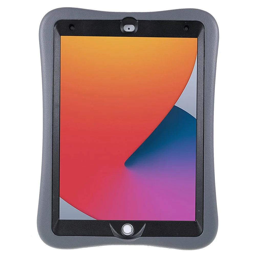PEPKOO 360 Degree Rotation Kickstand Enhanced Frame EVA Tablet Case Cover for iPad 10.2 (2021) - Black - 4