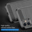 1.8mm Carbon Fiber Brushed Texture Impact Buffer TPU Back Case Mobile Phone Cover for iPhone 11 6.1 inch - Black - 2