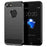 1.8mm Carbon Fiber Texture TPU Case Brushed Surface Phone Protective Cover for iPhone 8/7 - Black - 1