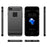 1.8mm Carbon Fiber Texture TPU Case Brushed Surface Phone Protective Cover for iPhone 8/7 - Black - 7