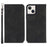 PU Leather Skin-touch Feeling Auto-absorbed Phone Case Shell with Wallet Stand for iPhone 13 6.1 inch - Black - 1