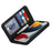 PU Leather Skin-touch Feeling Auto-absorbed Phone Case Shell with Wallet Stand for iPhone 13 6.1 inch - Black - 7